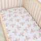 Floral Crib Sheet Cotton Muslin Fabric