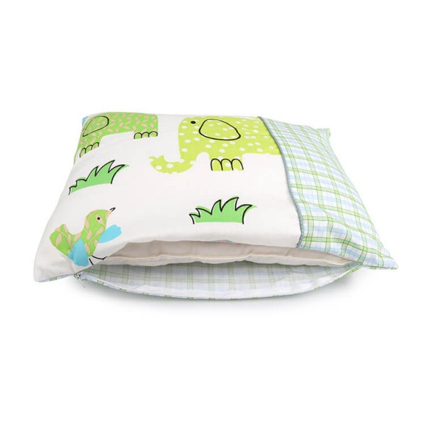 Green Elephant Infant Pillow Case