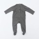 deep gray or custom soft cotton jersey baby jumpsuits