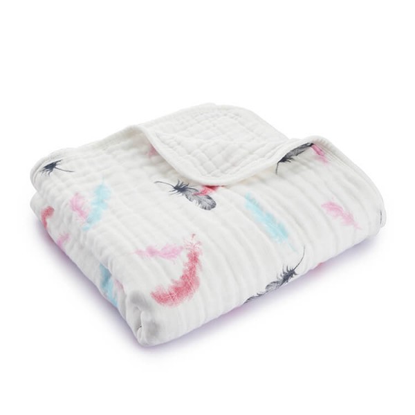 Feather Large Muslin Blankets