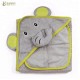 Bamboo terry elephant baby towel