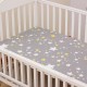 Reactive Print Cotton Muslin Baby Fitted Crib Sheet