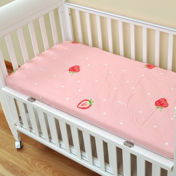 Reactive Print Cotton Muslin Baby Fitted Crib Sheet