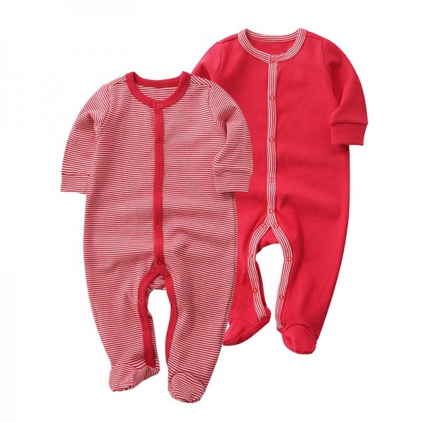 Snap baby pajamas baby rompers