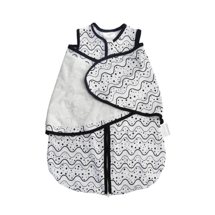 black wave baby swaddle sleeping bag HBBABY